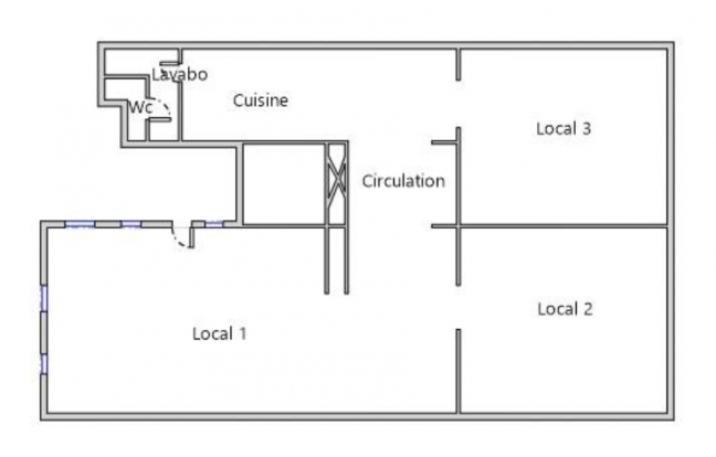 Vente Local commercial  4 pices - 82.55m 75009 Paris
