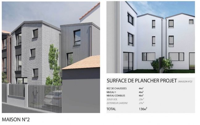 Vente Terrain  - 227m 92270 Bois-colombes
